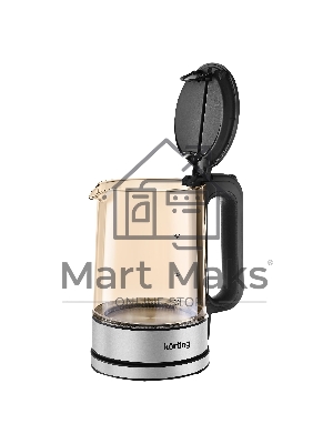 Чайник электрический Korting KWK 0903 G объем 1.7 л, материал: стекло, механическое управление, фильтр от накипи, 5 температурных режимов, автоотключение, поддержание температуры