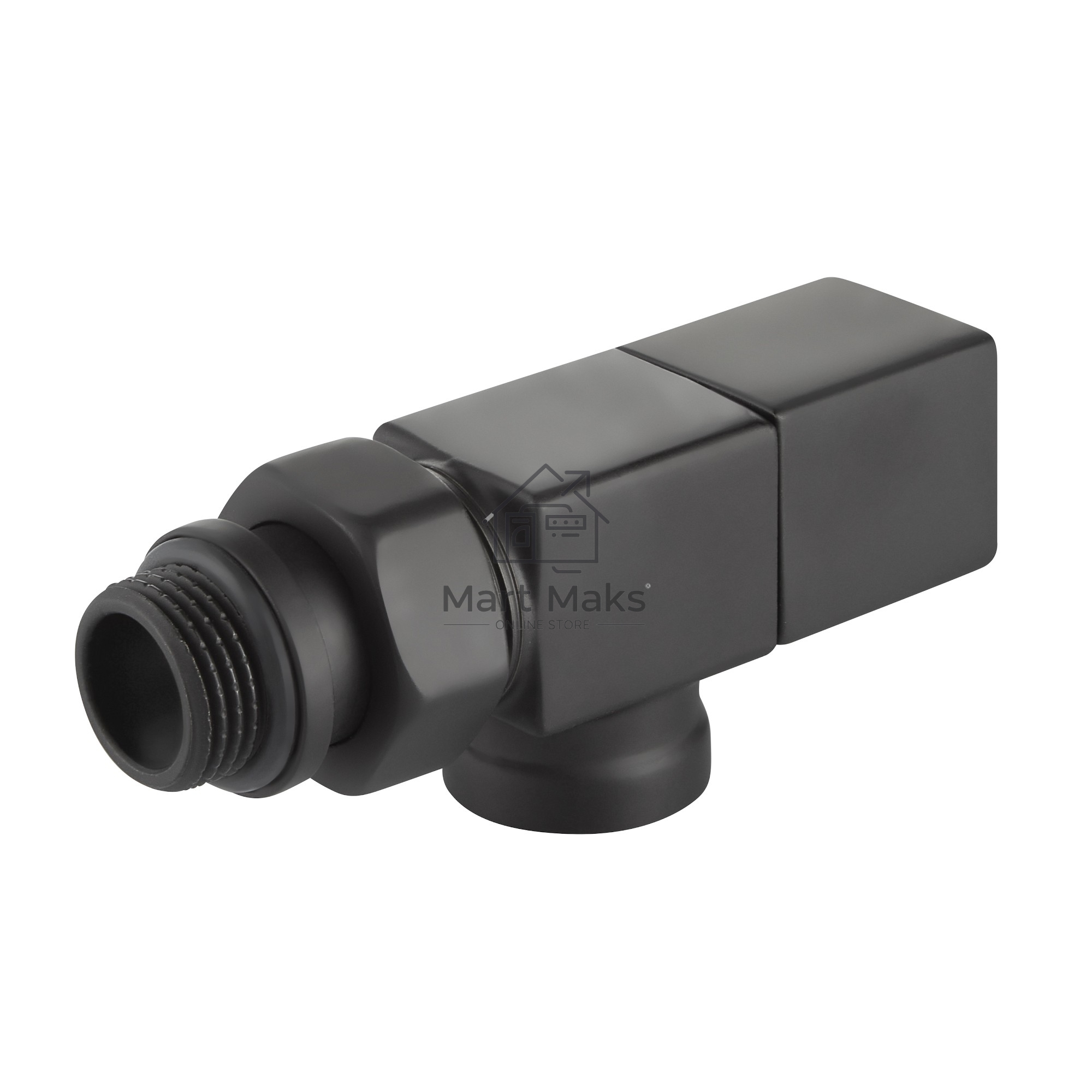 Набор дизайн-вентилей CUBE, осевой черный 1/2