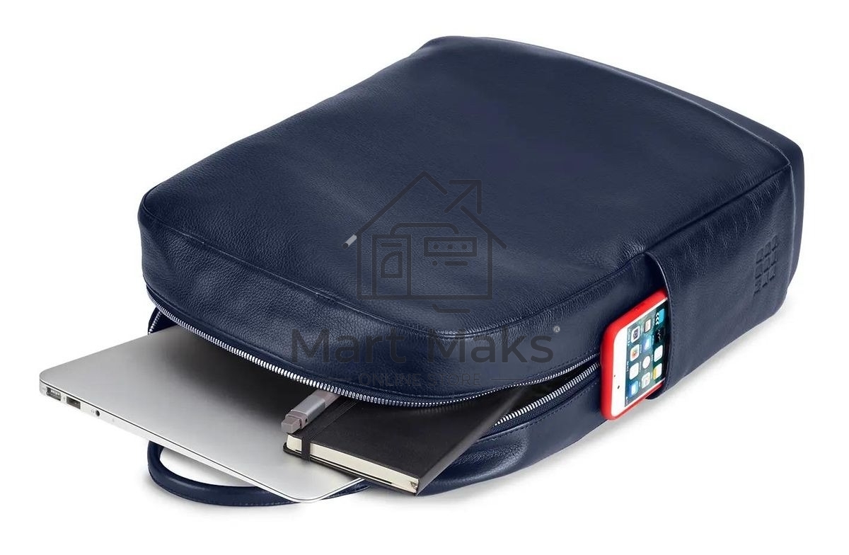 Рюкзак Moleskine Classic Leather ET84BKB20 синий натур.кожа