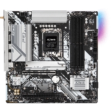 Материнская плата ASRock B760M Pro RS WiFi, LGA 1700, Intel B760, 4xDDR5, 4xSATA, 3xM.2, 1xPCIe 5.0 x16, 1xPCIe 3.0 x16, 1xHDMI, 1xDP, 1x2.5Gb LAN, Wi-Fi 6E, Bluetooth 5.3, 1xUSB-C 5Gbps, 3xUSB-A 5Gbps, 2xUSB-A 2.0, 3x3.5 мм, 7.1, mATX