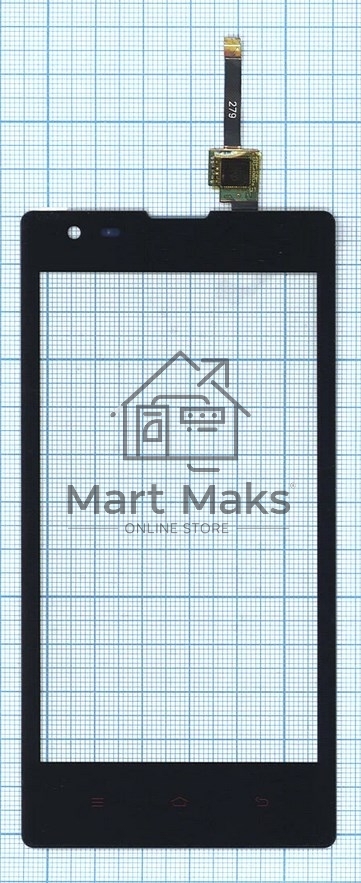 Сенсорное стекло (тачскрин) для Xiaomi Red Rice 1s, черное