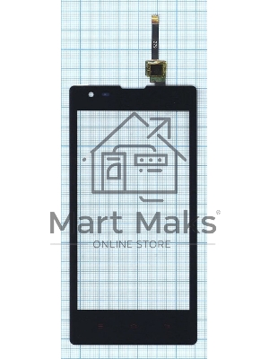 Сенсорное стекло (тачскрин) для Xiaomi Red Rice 1s, черное