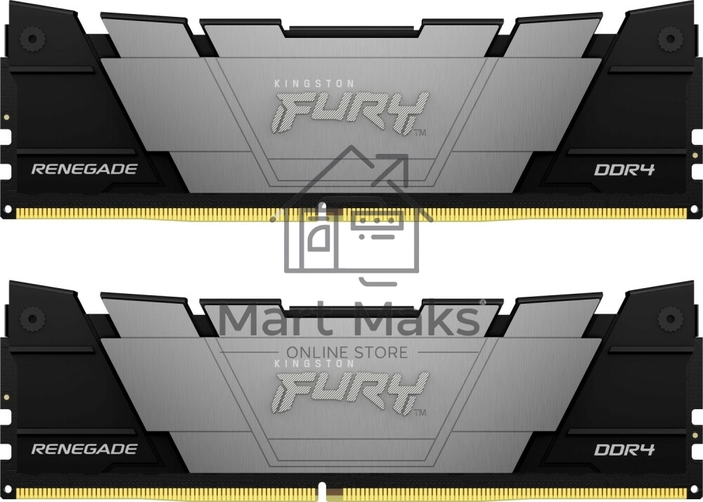 Оперативная память Kingston Fury Renegade, DDR4, 16GB (2x8GB), 5333MHz, CL20, DIMM, с радиатором, черный