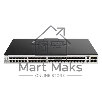 Управляемый L3 стекируемый коммутатор D-Link DGS-3130-54TS/B1A PROJ с 48 портами 10/100/1000Base-T, 2 портами 10GBase-T и 4 портами 10GBase-X SFP+