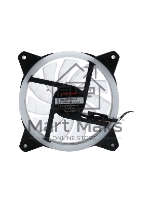 Вентилятор для корпуса Gembird D12025S12L-R черный, 120 мм, 1200 об/мин, 20.5 дБ, 3 pin