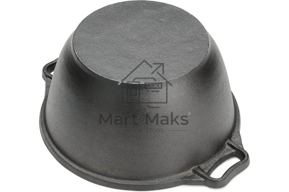 Кастрюля с крышкой-сковородой Mayer&Boch MB 26025 3.0л, 24 см, чугунная