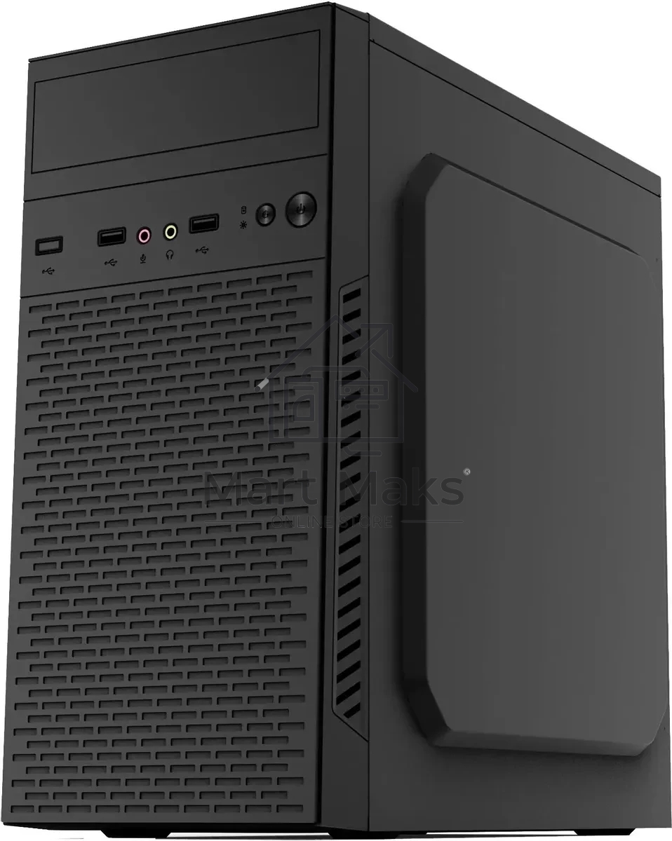 Компьютерный корпус Digma DCC-MN305 черный без БП mATX 1x80mm 1x120mm 2xUSB2.0 1xUSB3.0 audio