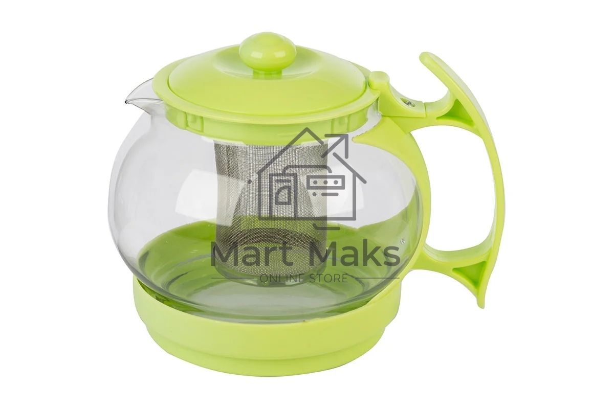 Чайник заварочный Mallony Decotto-1100 с пластик ручкой, фильтр из нерж ст, 1,1 л