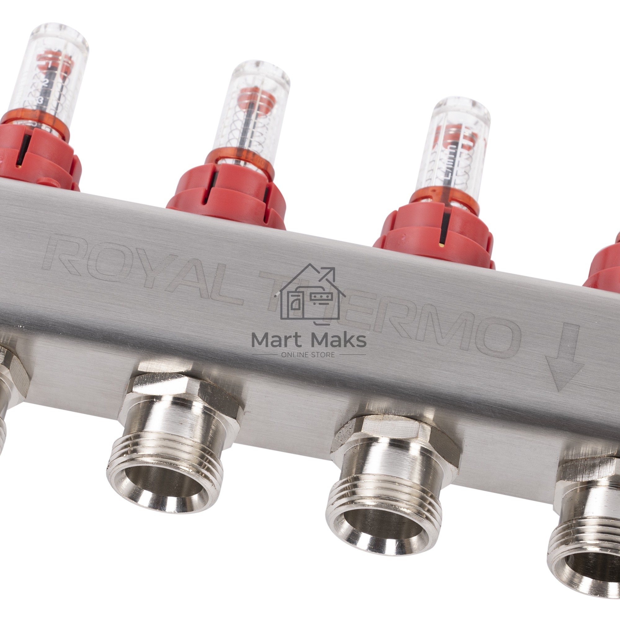 Коллектор Royal Thermo нерж. в сборе с расходомерами 1