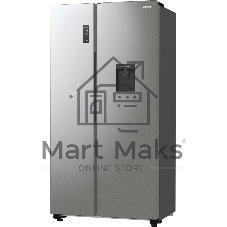 Холодильник Gorenje NRR9185EAXLWD серебристый двухкамерный 353/191л морозилка снизу, No Frost, Side by Side