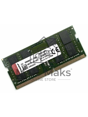 Оперативная память Kingston ValueRAM, DDR4, 16GB (1x16GB), 2666MHz, CL19, SO-DIMM