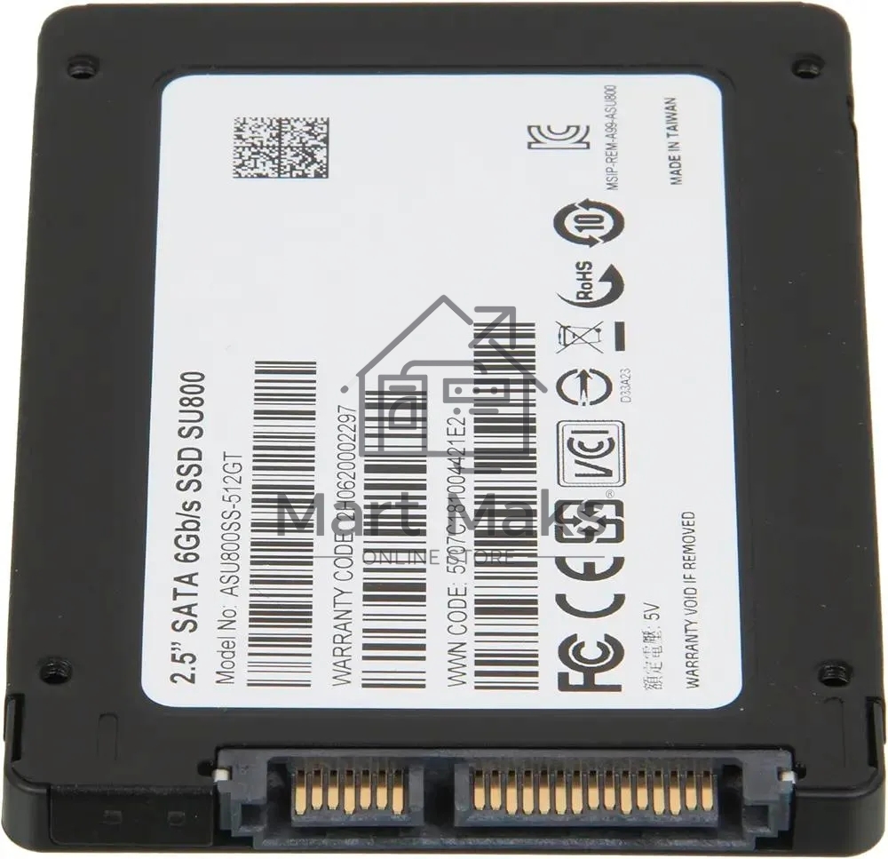Накопитель SSD ADATA SU800, 512Gb, SATA III, 2.5