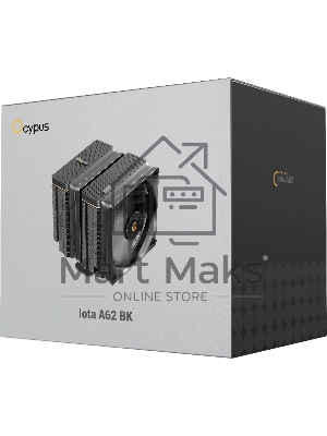 Кулер Ocypus Iota A62 BK Iota-A62-BK черный 120мм алюминий+медь 2000rpm 29db 4-pin 260W 158мм