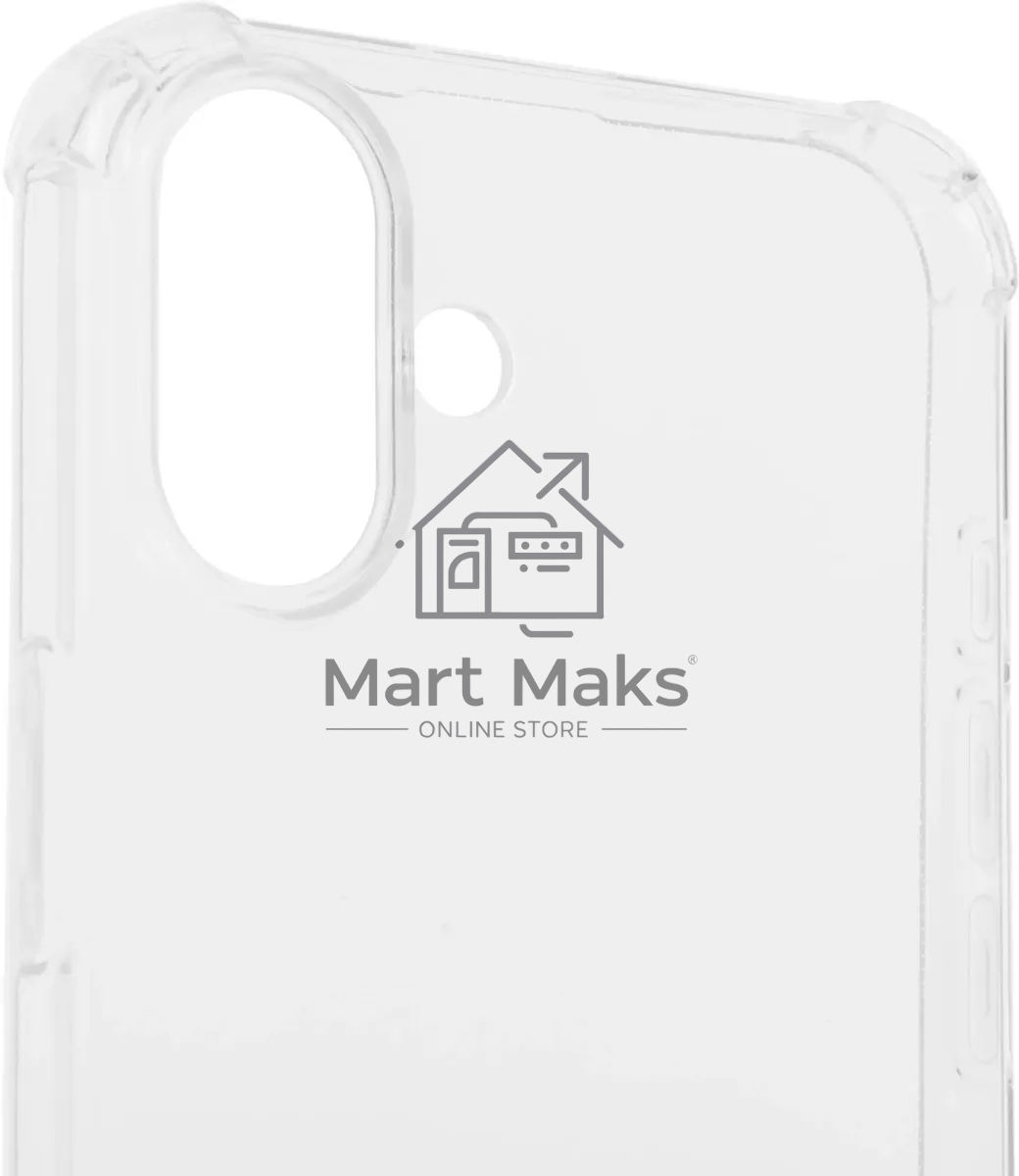 Чехол (клип-кейс) BoraSCO для Apple iPhone 16 Plus Bumper Case прозрачный (73520)