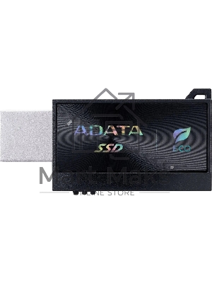 Внешний SSD ADATA SC730, 1TB, USB 3.2 Gen 2 Type-A/Type-C, R/W 600/600, черный