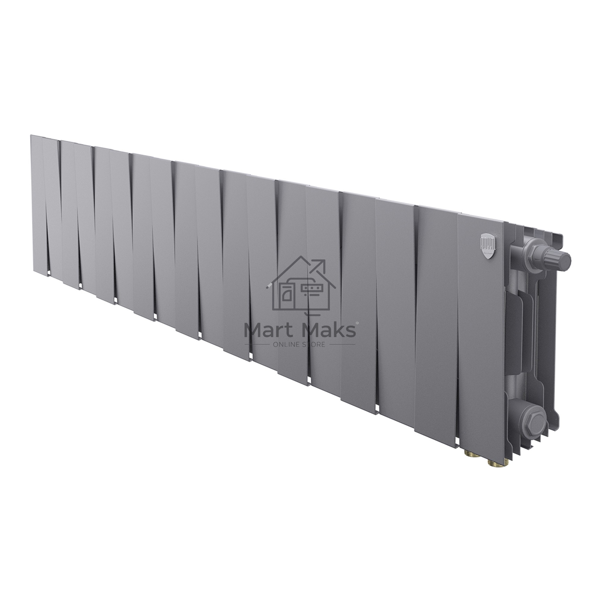 Радиатор биметаллический Royal Thermo PianoForte 200 Серебристый VR80- 18 секц.