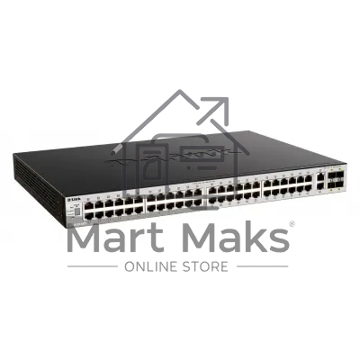 Управляемый L3 стекируемый коммутатор D-Link DGS-3130-54TS/B1A PROJ с 48 портами 10/100/1000Base-T, 2 портами 10GBase-T и 4 портами 10GBase-X SFP+