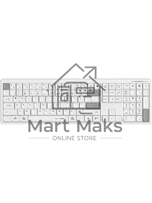 Клавиатура беспроводная A4Tech Fstyler FBX55C Bluetooth /USB /радиоканал белый