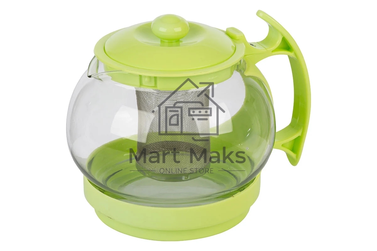 Чайник заварочный Mallony Decotto-1100 с пластик ручкой, фильтр из нерж ст, 1,1 л