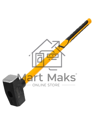 Кувалда Denzel 5000 г, кованая, фибергласовая рукоятка c TPR покрытием, 880 мм