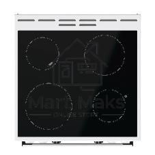 Плита электрическая Gorenje GEC6C40WG белый, конфорок 4 шт, духовка 71 л, 60 см x 85 см x 60 см