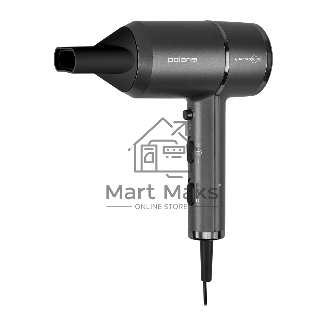 Фен Polaris PHD 2044Ti Quattro Ionic 1900 Вт, графитовый