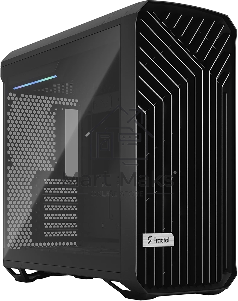 Компьютерный корпус Fractal Design Torrent Black TG Light Tint / E-ATX, TG, 2x3.5, 4x2.5, 7xPCI, 1xUSB-C, 2xUSB3.0 / 2x180mm, 3x140mm fans inc. / FD-C-TOR1A-01