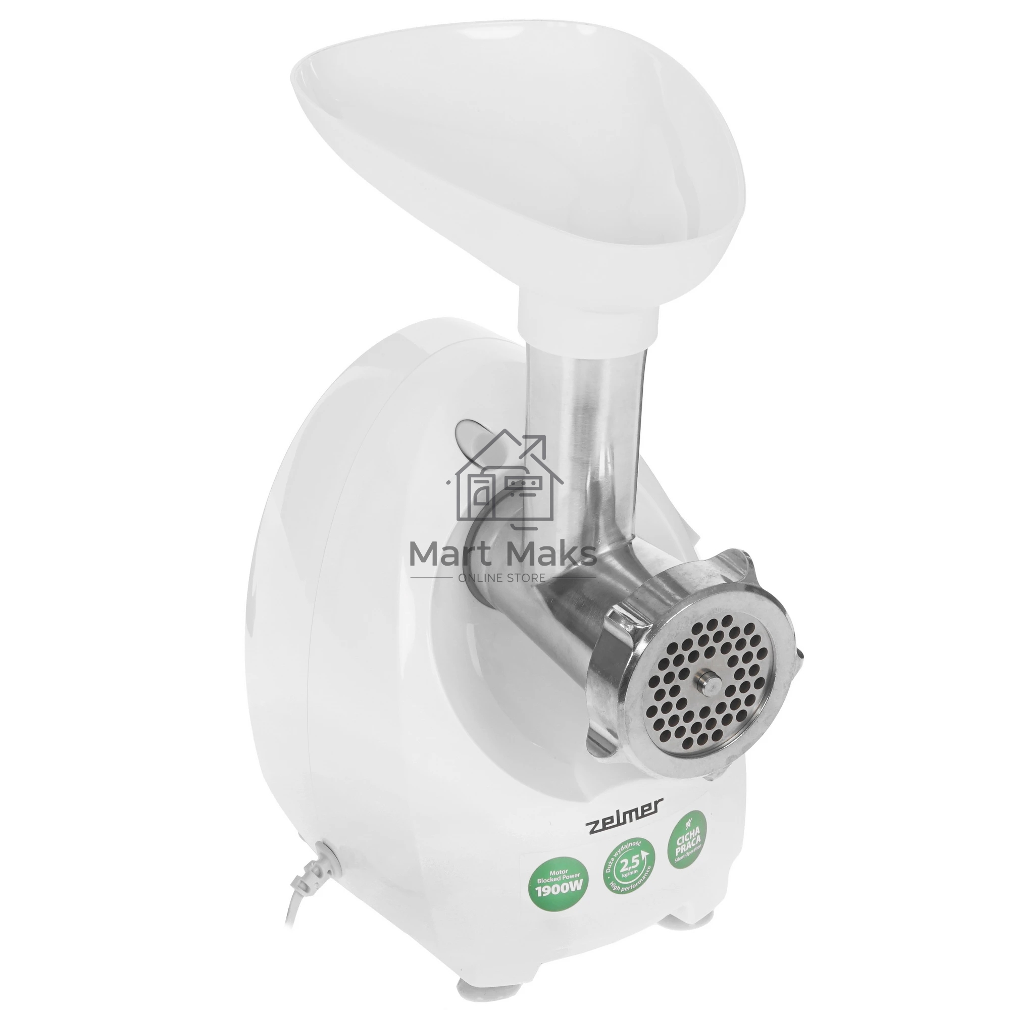 Мясорубка электрическая Zelmer ZMM4080B белый