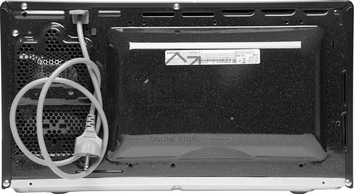 Микроволновая печь Samsung MS23T5018AK/BW черный, 23 л, 800 Вт, переключатели - сенсор