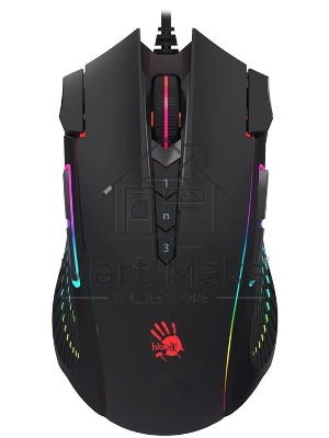 Мышь проводная A4Tech Bloody J90s черный, 8000 dpi, USB, кнопки - 12