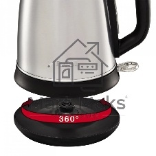 Электрочайник Tefal KI270D30 серебристый, 1.7 л, 2400 Вт, скрытый нагревательный элемент