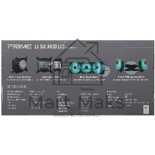 Жидкостная система охлаждения ASUS PRIME LC 360 ARGB LCD черный, алюминий/медь, 2500 об/мин, 36.5 дБ, 4 pin