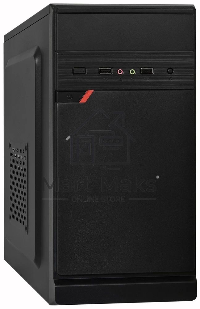 Компьютерный корпус Minitower ExeGate BAA-106-AA500 (mATX, БП AA500 с вент. 8см, 2*USB, аудио, черный)