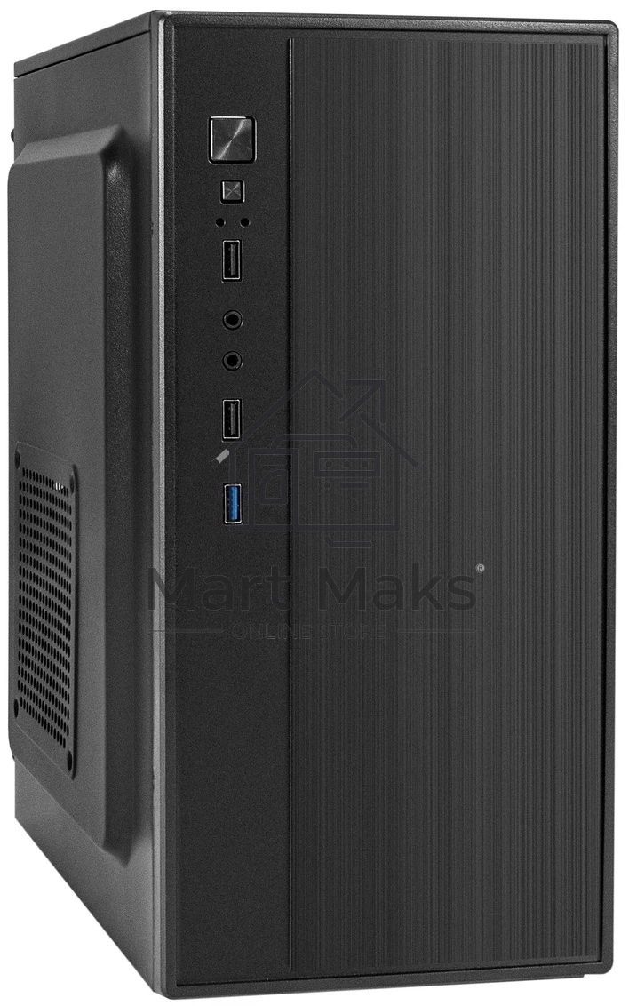 Компьютерный корпус Minitower ExeGate BAA-408U-UNS400 (mATX, БП UNS400 с вент. 12см, 2*USB+1*USB3.0, HD Audio, черный)