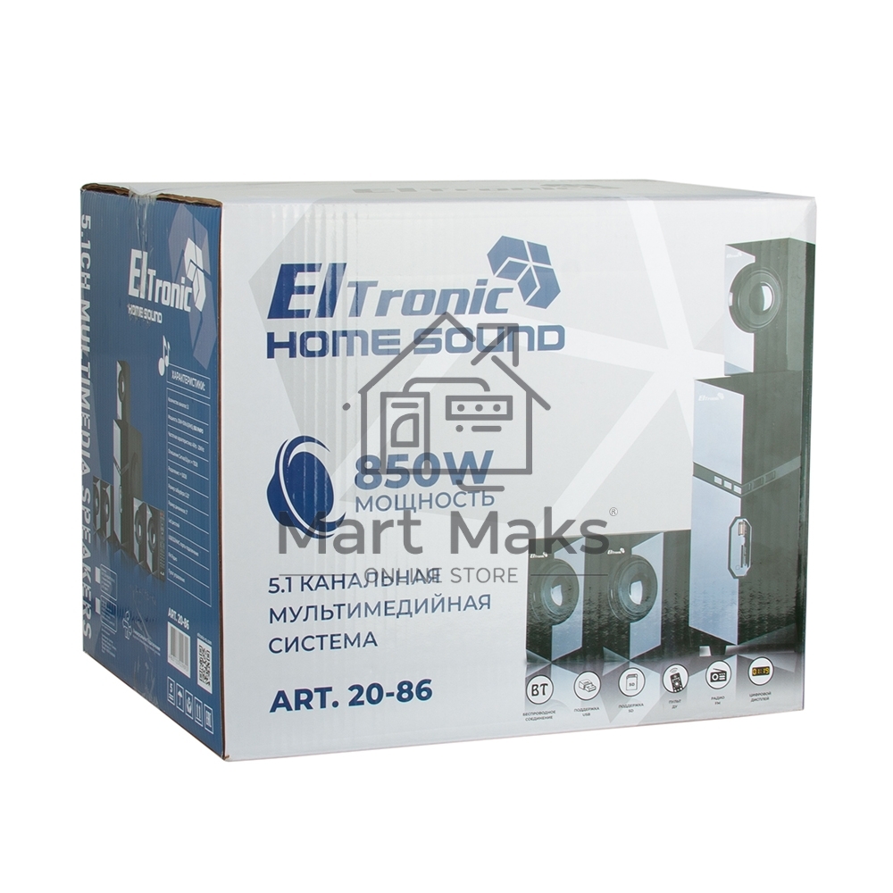 Акустическая система ELTRONIC (20-86) HOME SOUND черный