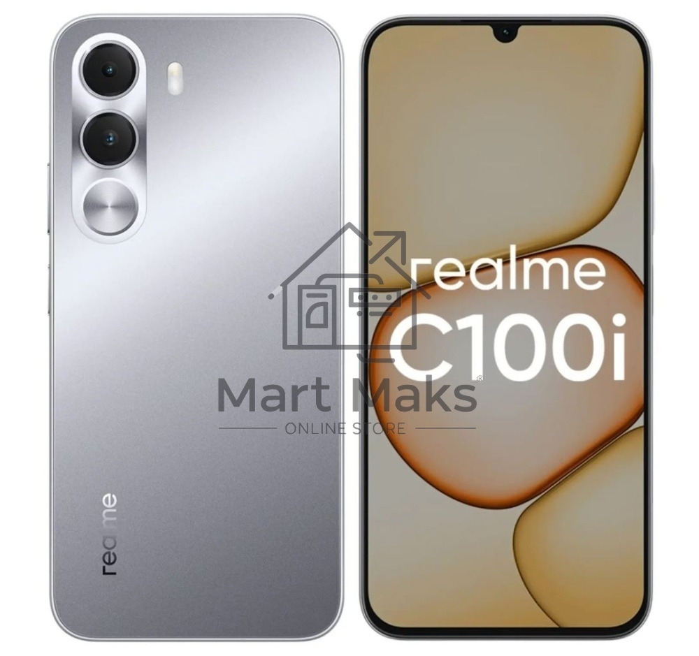 Смартфон Realme C100i 4/64Gb серебристый