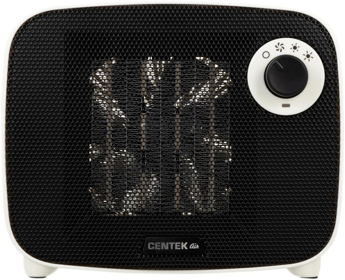 Тепловентилятор Centek CT-6023 белый/черный, 750/1500 Вт, 15 м2