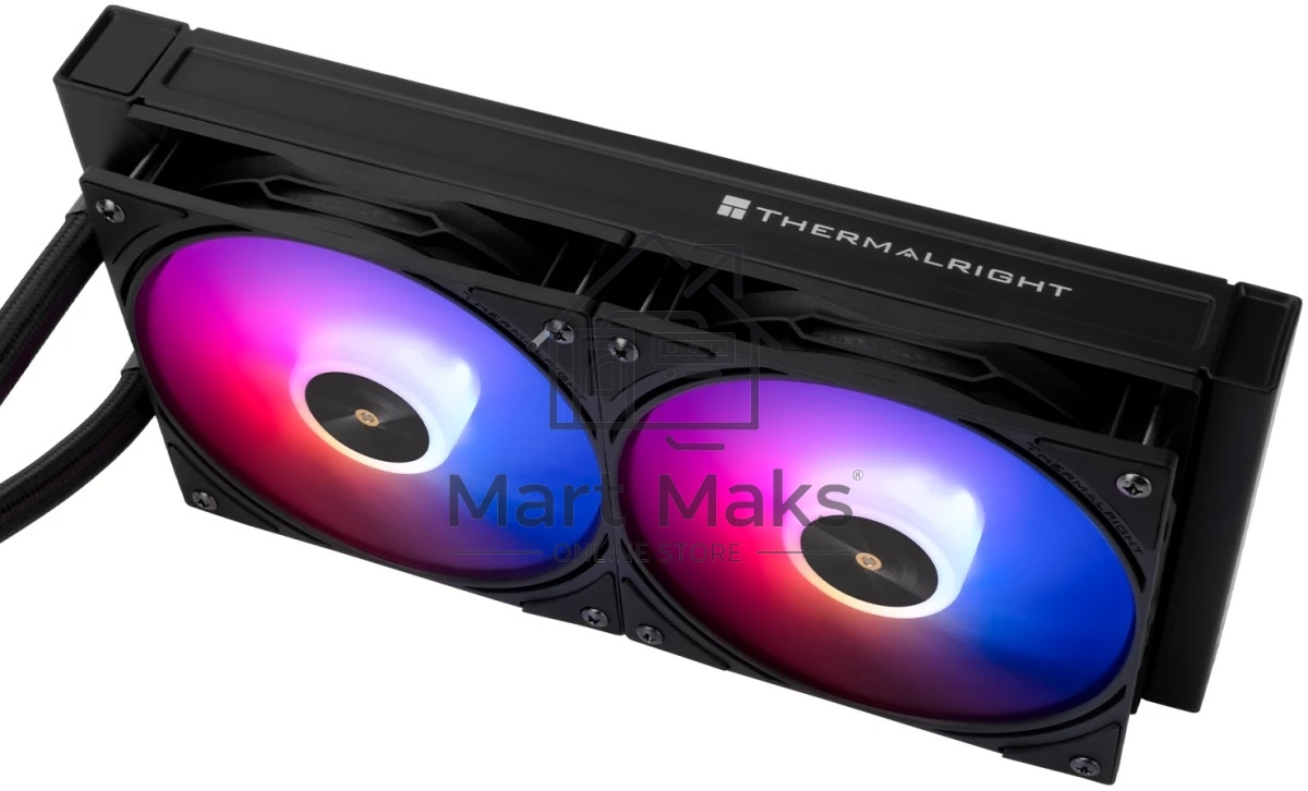 Водяное охлаждение для процессора Thermalright Frozen Warframe SE 240 ARGB Black (240mm, LED temp., Black, ARGB/ Fans: 2x120mm, 70.84CFM, 29.8dBA, 2000RPM/ Pump height 59mm, Rad thickness 27mm/ S: 1851, 1700, 1200, 115X, AM5, AM4)