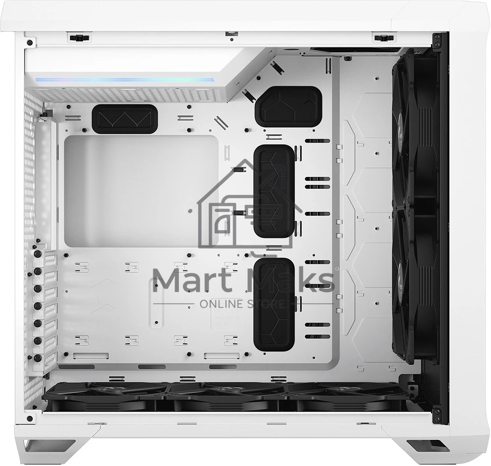 Корпус Fractal Design Torrent White TG Clear Tint / E-ATX, TG, 2x3.5, 4x2.5, 7xPCI, 1xUSB-C, 2xUSB3.0 / 2x180mm, 3x140mm fans inc. / FD-C-TOR1A-03
