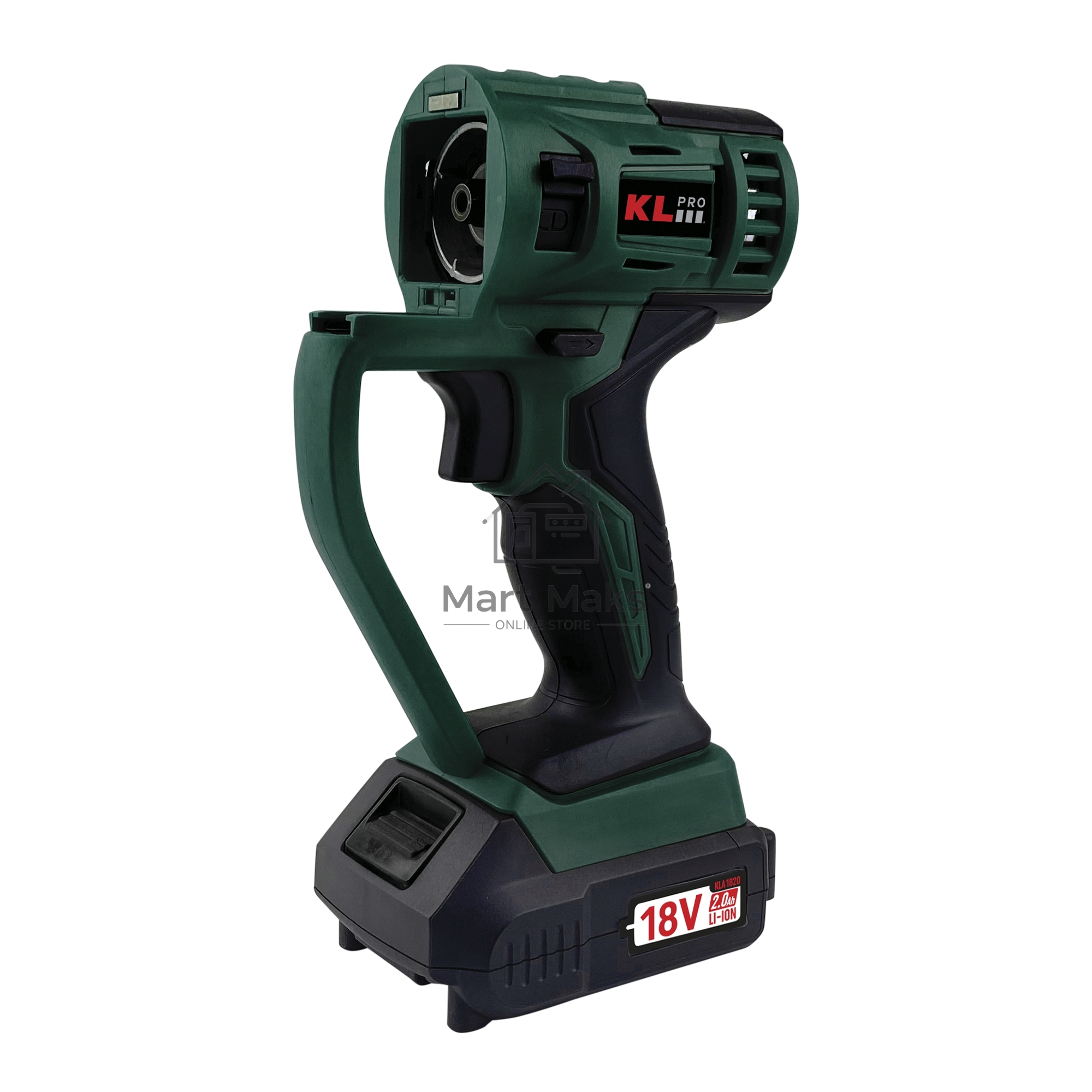 Профессиональный беспроводной мульти сет KLPRO KLMS18-20 4в1 реноватор/уд шуруповерт/диск пила/лобзик (18В, Li-ion-2шт, 2.0А·ч,З/У, сумка + 20 аксес)