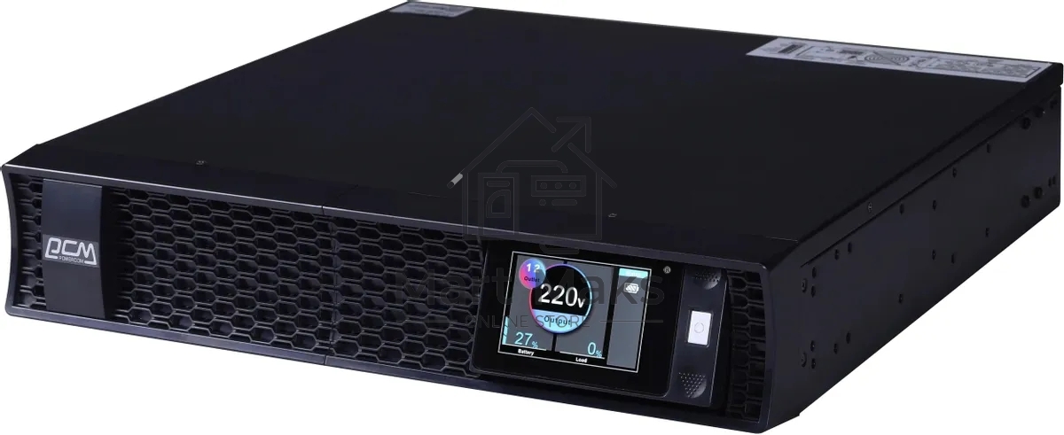 Источник бесперебойного питания Powercom Next, On-Line, 2000VA/2000W, Rack/Tower, 8*IEC320-C13 + 2*C19, LCD, Serial+USB, SmartSlot, подкл. доп. Бат.