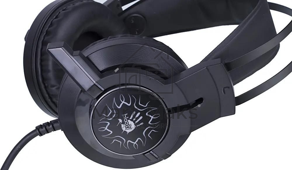 Гарнитура проводная с микрофоном A4 Bloody J437 черный 1.8м мониторные USB оголовье (J437)