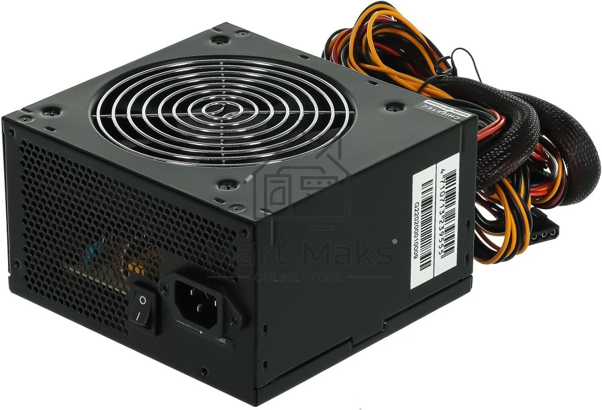 Блок питания Chieftec RTL GPS-600A8, 600Вт, 80 PLUS, 120мм, черный