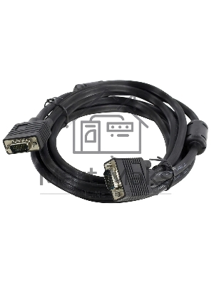 Кабель VGA сигнальный 15M, 15M, ферр.кольца, 3м.5bites