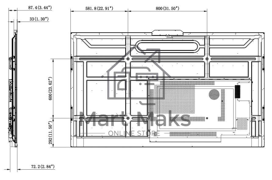 Дисплей LED HIKVISION DS-D5B86RB/C 86