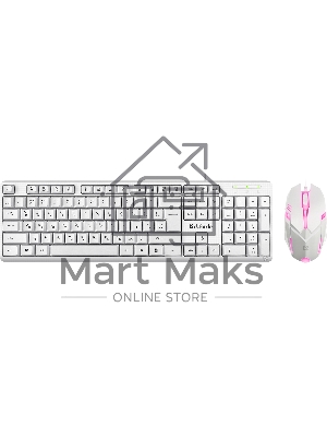 Комплект клавиатура + мышка Defender LINE MOTION C-977 RU белый