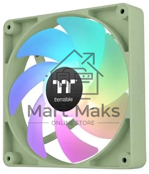 Комплект вентиляторов для корпуса Thermaltake CT120 ARGB (2 шт.) зеленый, 120 мм, 2000 об/мин, 25.8 дБ, 4 pin