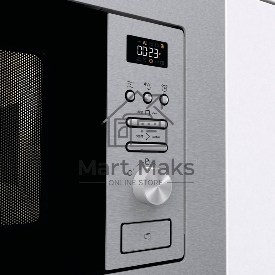 Микроволновая печь встраиваемая Gorenje BM201AG1X нержавеющая сталь, 20 л, 800 Вт, переключатели - поворотный механизм/кнопки