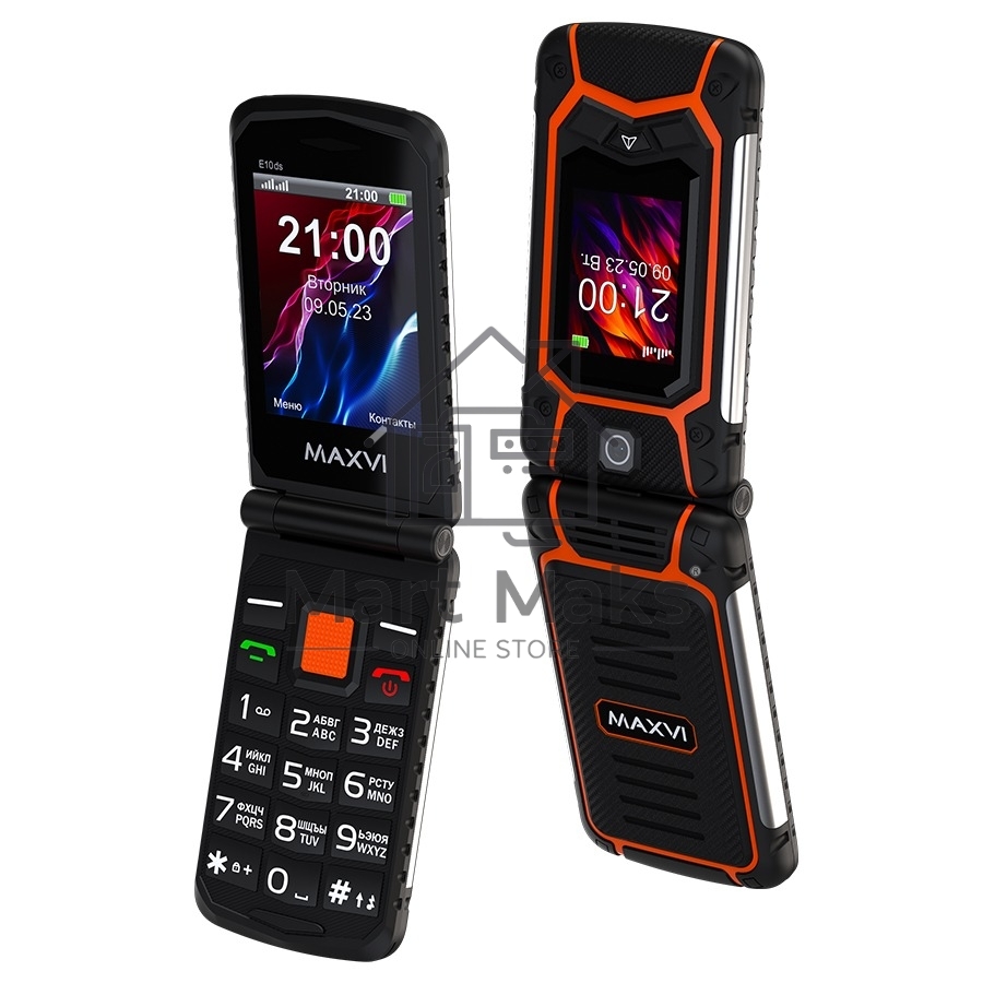 Мобильный телефон Maxvi E10ds оранжевый