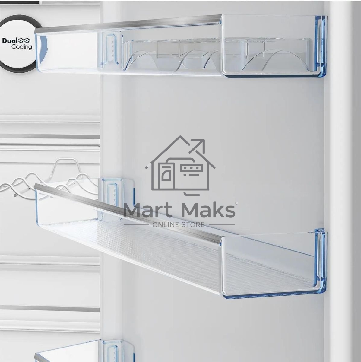 Холодильник Beko B5RCNK403ZW белый двухкамерный 257/100л морозилка снизу, No Frost